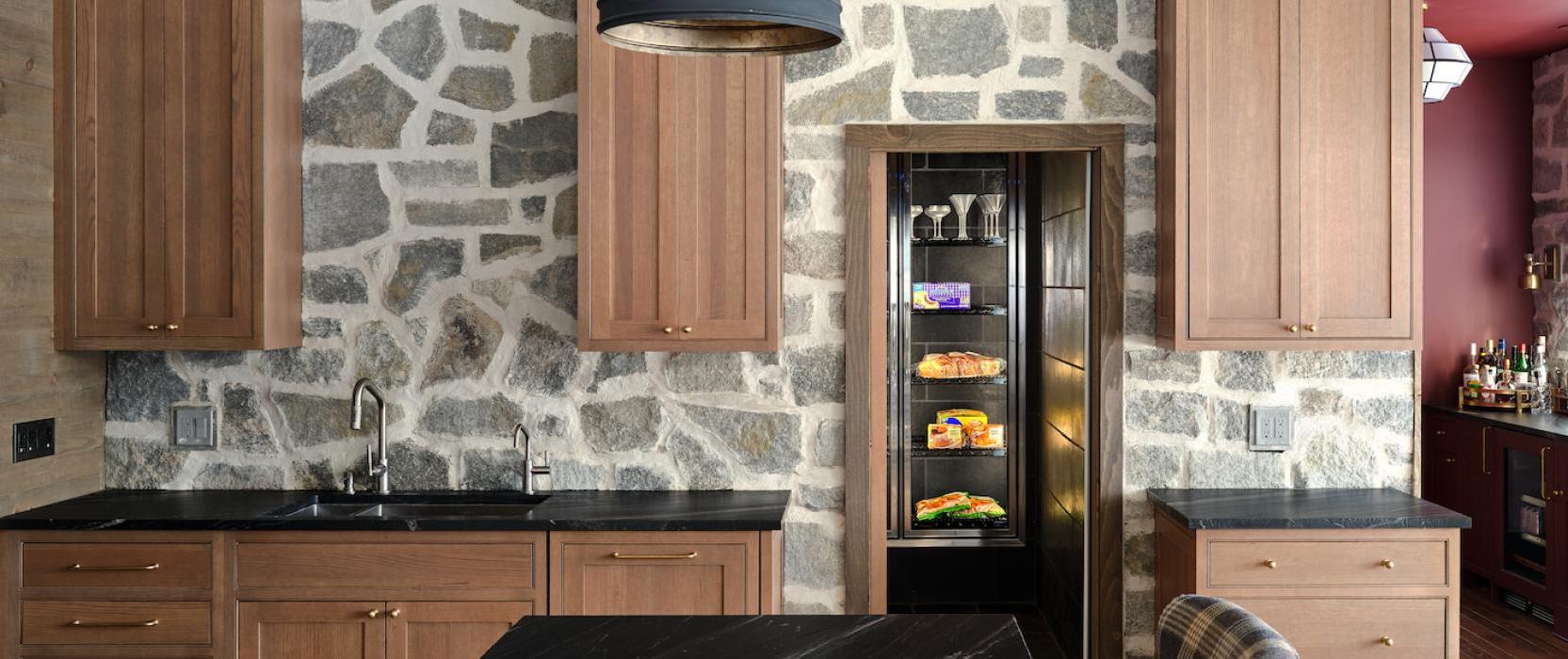rootcellar concepts, Stowe VT, refrigerated pantry, kitchen design